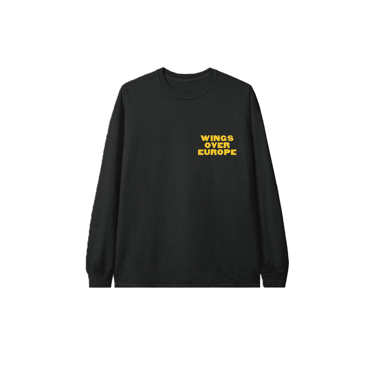 Wings Over Europe Longsleeve Tee - Black | Paul McCartney