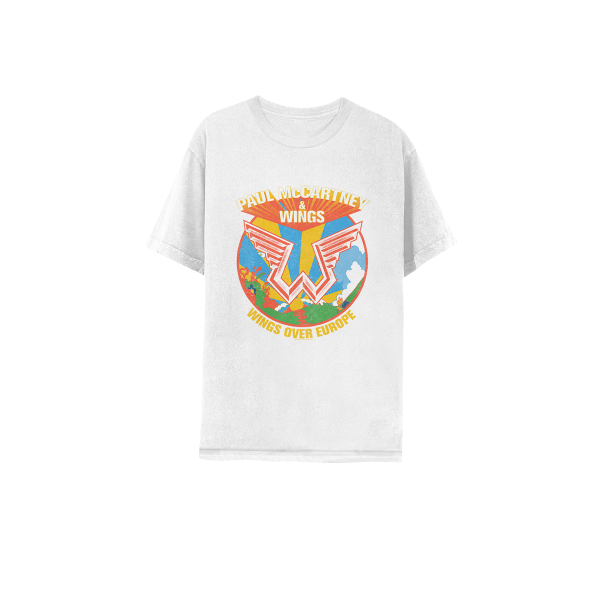 RARE Paul McCartney Wings Band T Shirt Men's Size Small Vtg